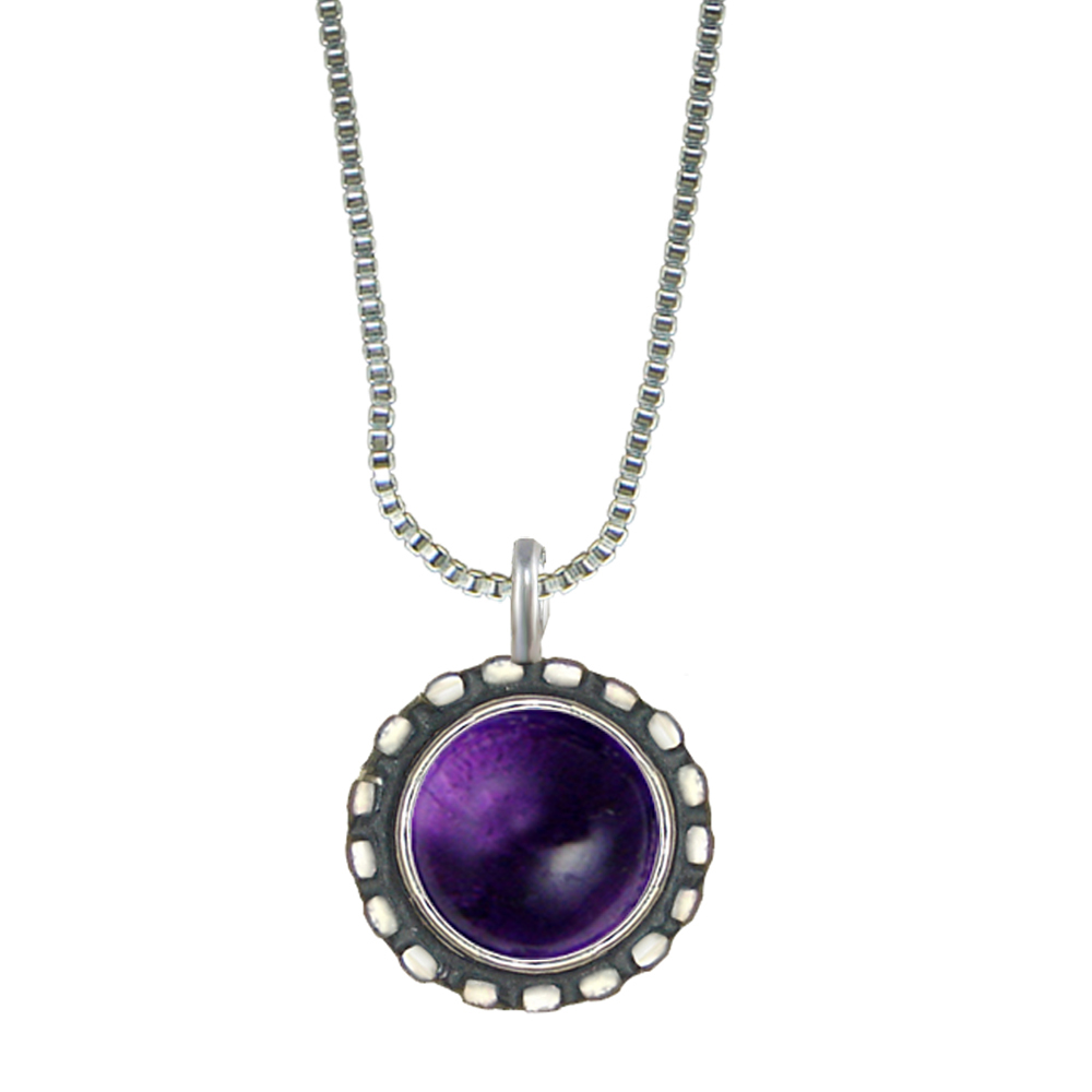 Sterling Silver Little Amethyst Pendant Necklace